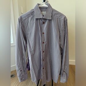 Eton 39 15.5 Contemporary Fit Long-sleeved Dress Shirt